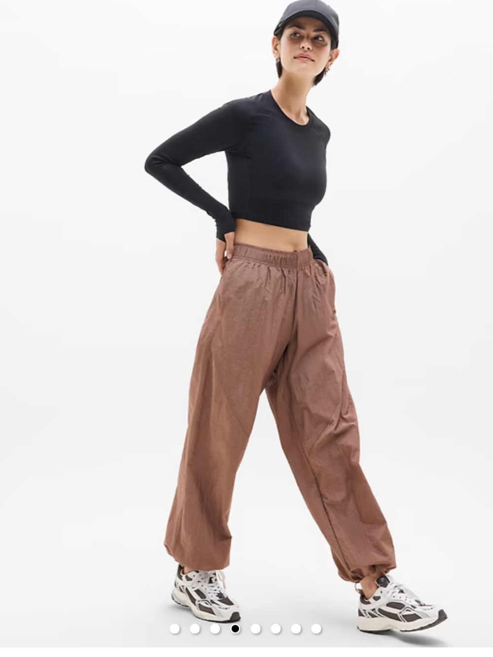 Athleta Lunar Sheen Utility Mid-Rise Pants